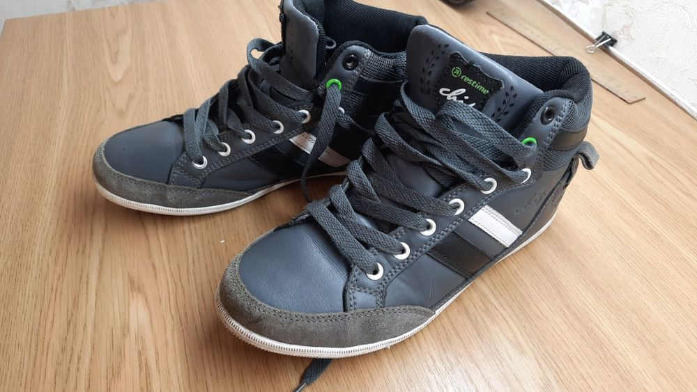 Шкіряні демі снікерси для хлопчика, р 38