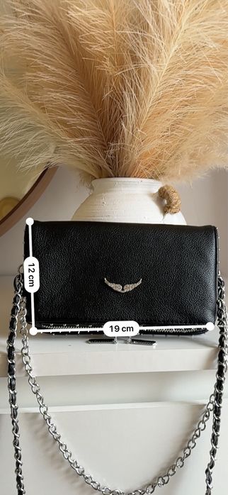 Zadig & Voltaire bolsa clutch nano studs