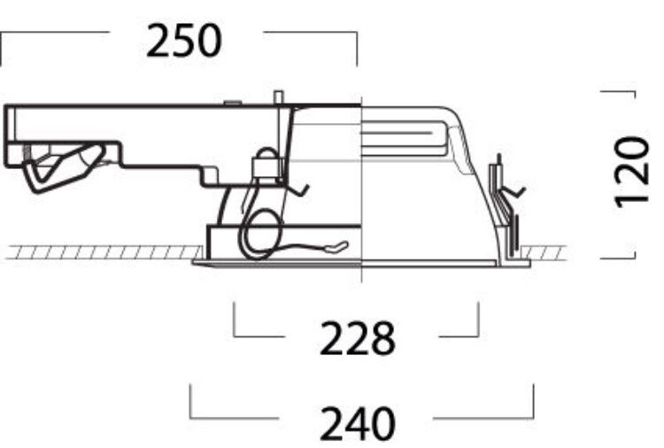 Downlight Iluminance Insaver HE 225 2x26W