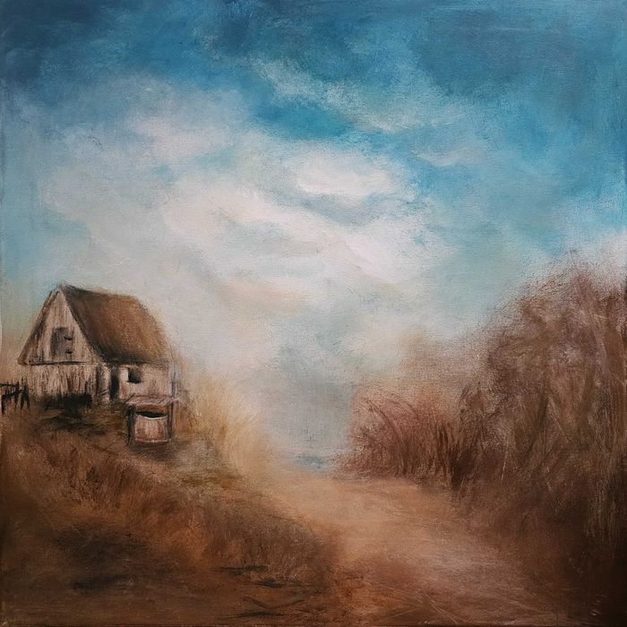 Obraz ręcznie malowany 70 x 70