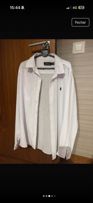 Camisa Nova de linho da Ralph Lauren