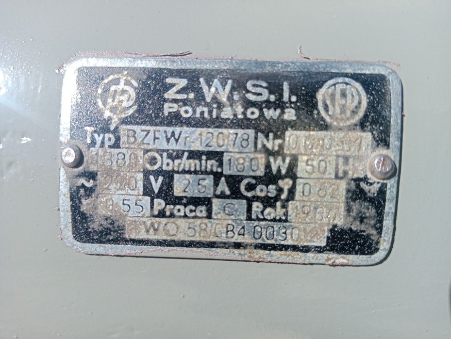Starej produkcji Silnik elektryczny na 230v