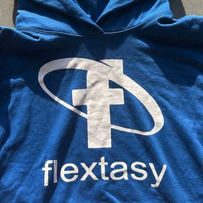 blue hoodie flextasy estasy vetments balenciaga erd opium oversize y2k