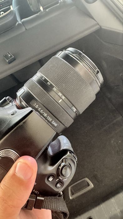 Maquina fotografica sony sl 65 com lente