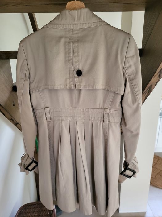 Płaszcz Zara trench beżowy rozmiar M