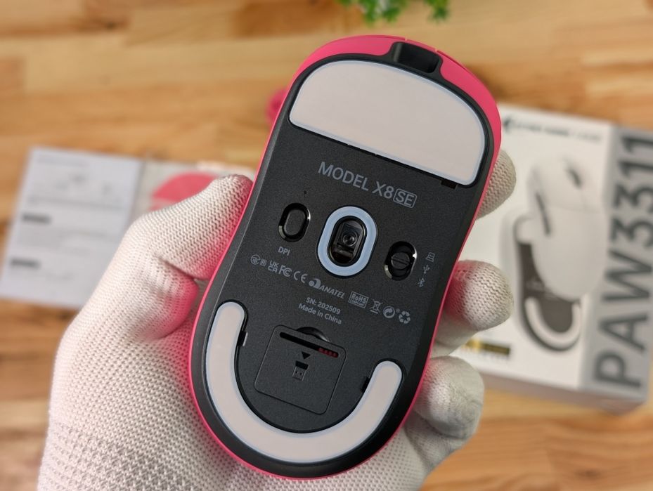 Ігрова мишка ATTACK SHARK x8 SE (Червона Ягода) WAP3311