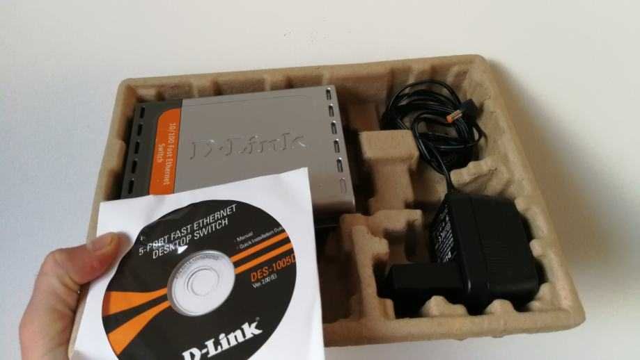Новый сетевой коммутатор, свитч ,  switch D-Link DES-1005D