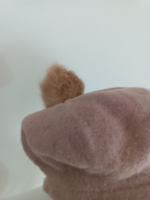 Stylowy Beret z Pomponem H&M – Brudny Róż – One Size