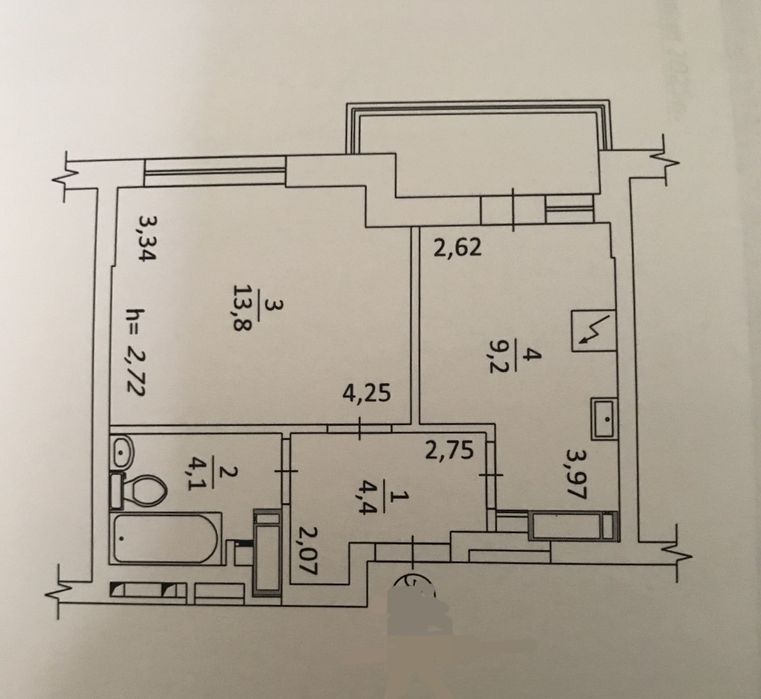 Продам 1-ком. квартиру 37м² ЖК Дніпровська Марія. Ул. Сосюри 6 !!!