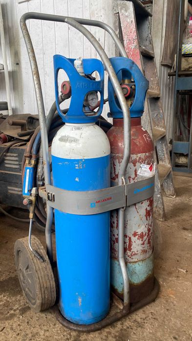 Conjunto Oxiacetilénico Air Liquide com Maçarico | Oxigénio + Acetileno
