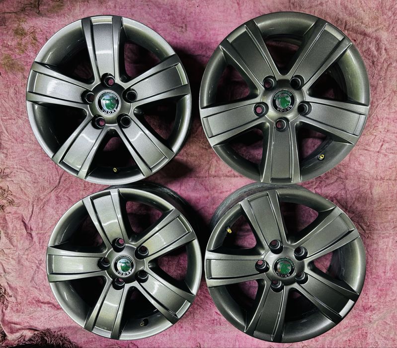 R15 диски оригинал Skoda Octavia А5. 5/112