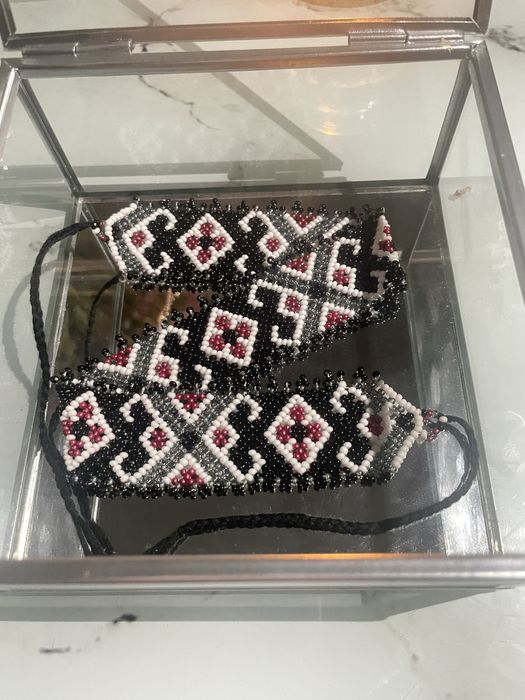 Гердан з чеського бісеру в етнічному стилі