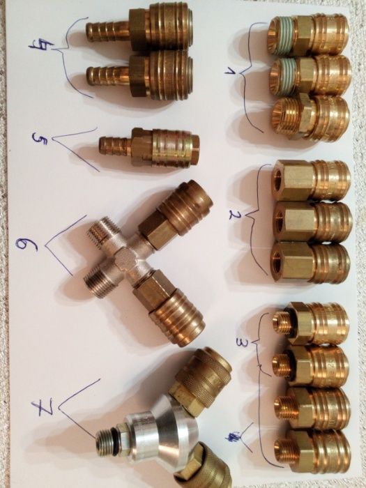 Szybko złączki i końcówki mosiężne
