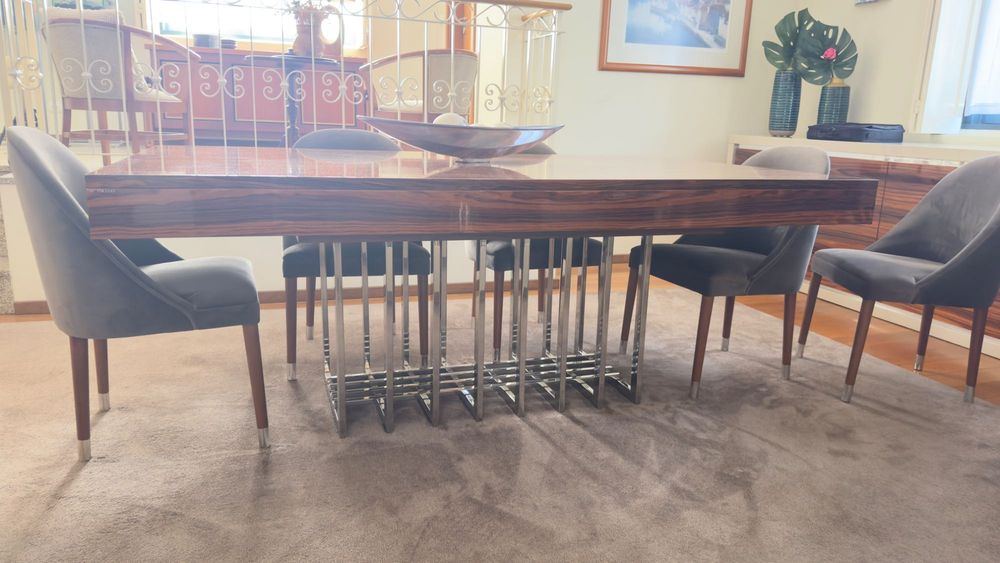 Mesa de jantar Laskasas Prestige em Pau-Ferro Extensível 2–3 m