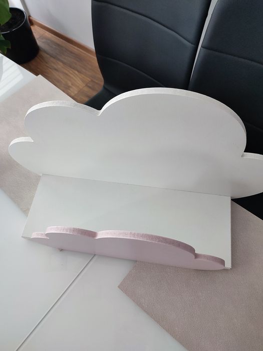 Półka chmurka różowo biała