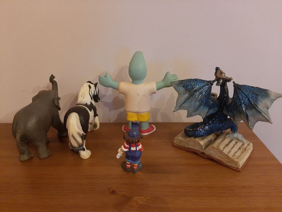 Elefante cavalo Schleich Science for you batatinha Gil  Expo dragao