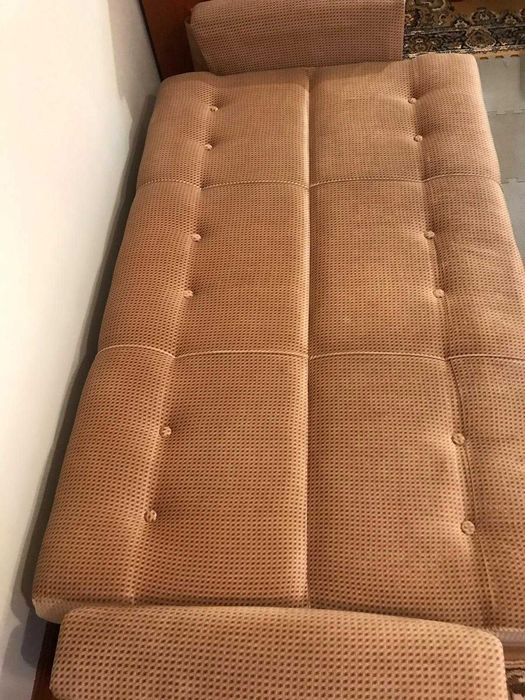 Conjunto 3 sofás - Inclui sofá‑cama 3 lugares - Bom estado