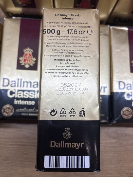 10 opakowan kawy Dallmayr 500g ( 07/2027)