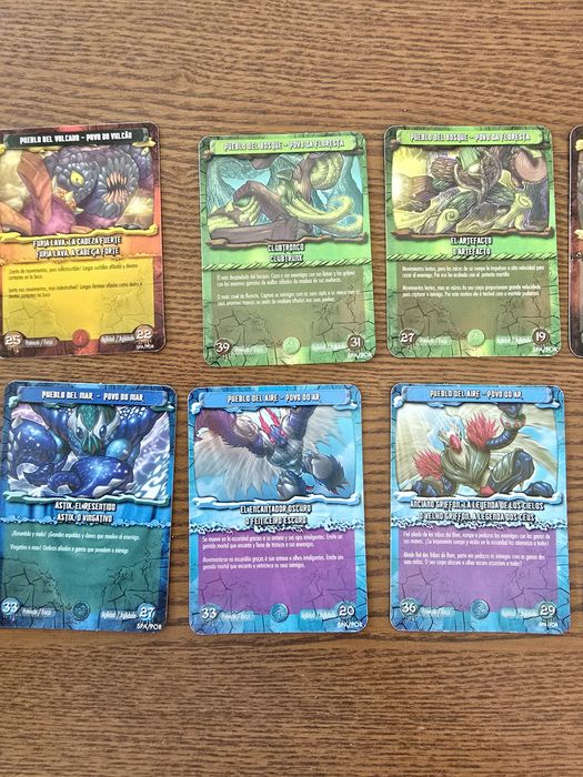 Lote de 10 cartas Gormiti Elemental Fusion