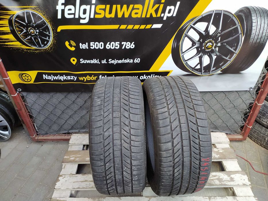 2x używane opony zimowe 245/40 R18 Continental 2022r Gwarancja Montaż