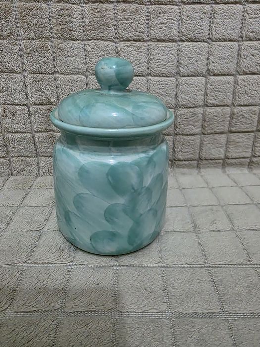 Vintage pojemnik ceramiczny na kawe i cukier