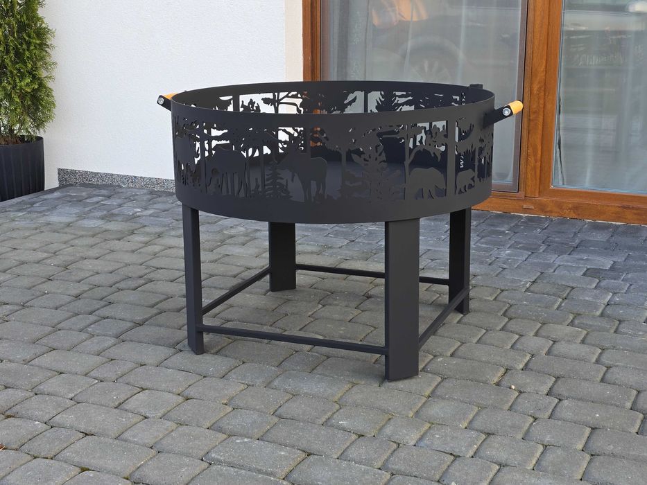 Solidne palenisko ozdobne 3w1 80cm, gruba blacha 3mm!PRODUCENT