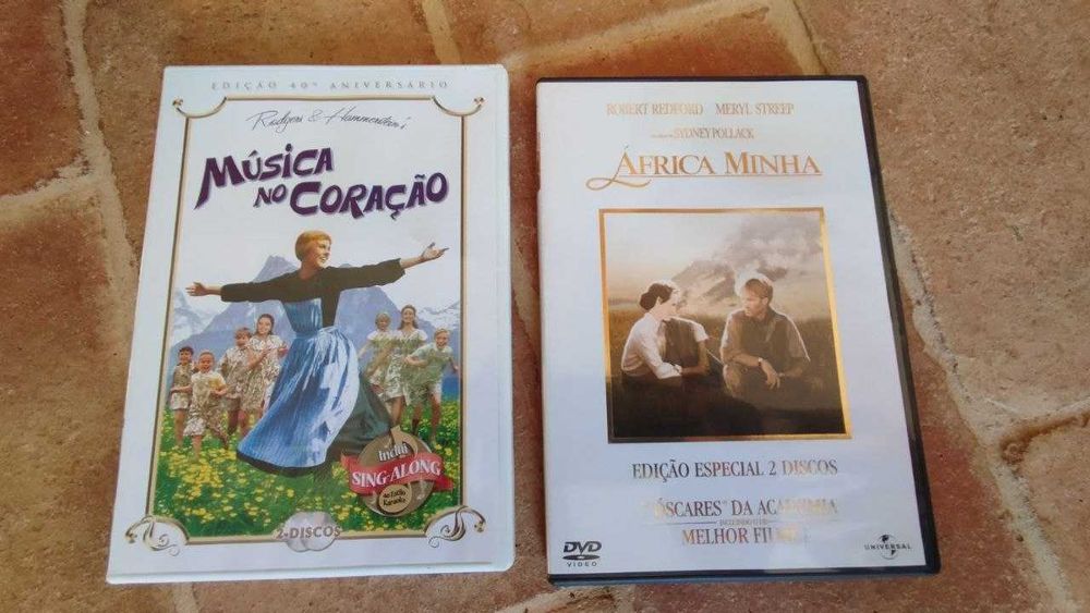 Lote 2 DVDs Clássicos do Cinema - Música no Coração + África Minha (Edições Especiais)