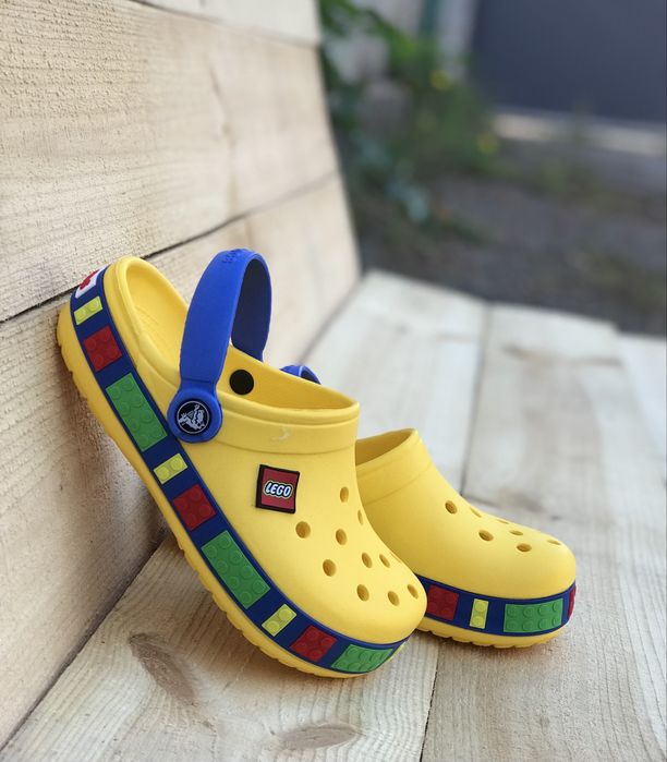 Дитячі крокси Лего Жовті Crocs Lego yellow