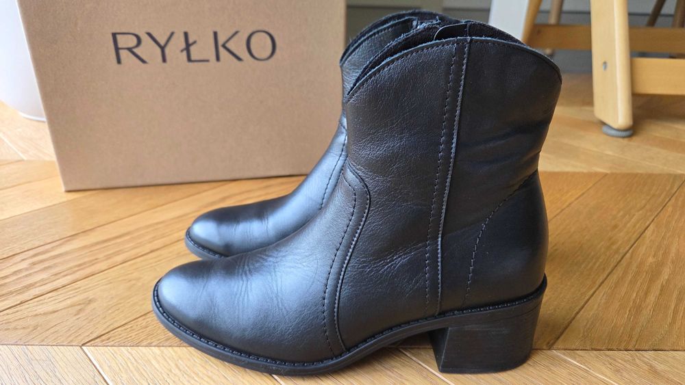 Botki damskie RYŁKO r. 36 jak nowe