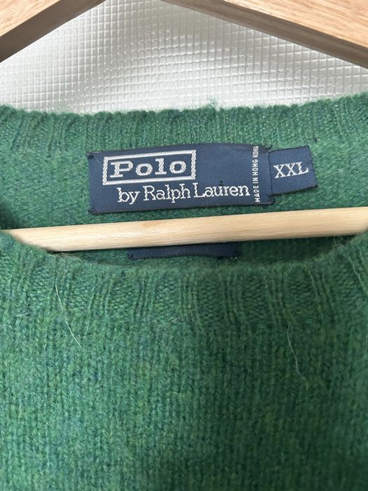 Sweterek zielony wełniany