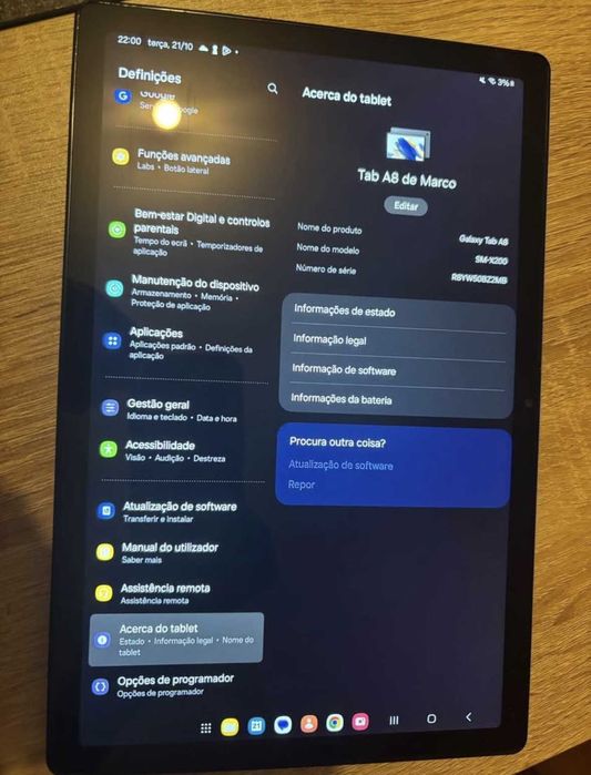 Samsung Galaxy Tab A8 10.5”