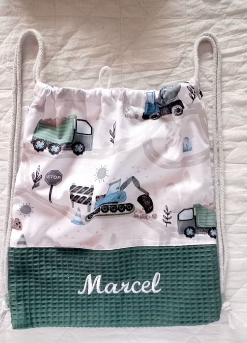 WOREK PLECAK do przedszkola do żłobka na WF haft IMIĘ