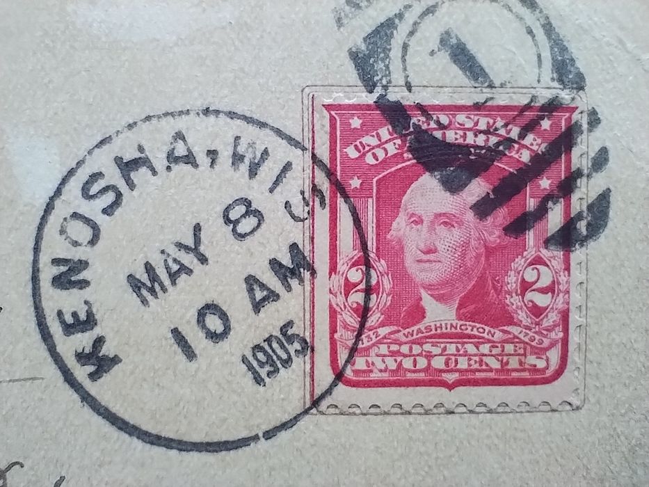 amerykańska kartka pocztowa ze znaczkiem, 1905 r.