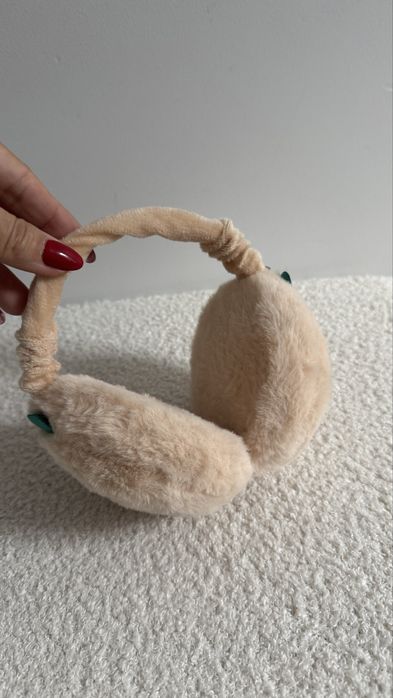 Nowe skladane mieciutkie nauszniki bezowe