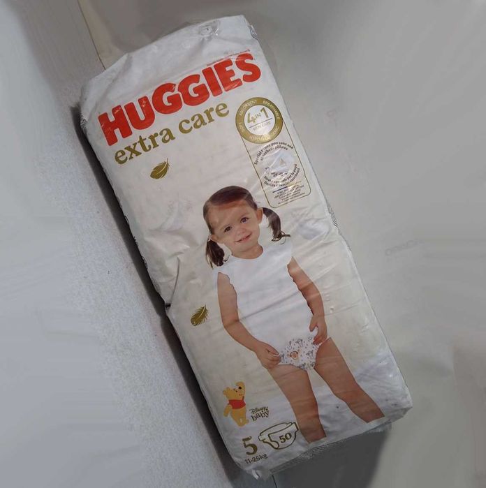 Детские памперсы Huggies extra care 50 шт (11-25 кг)