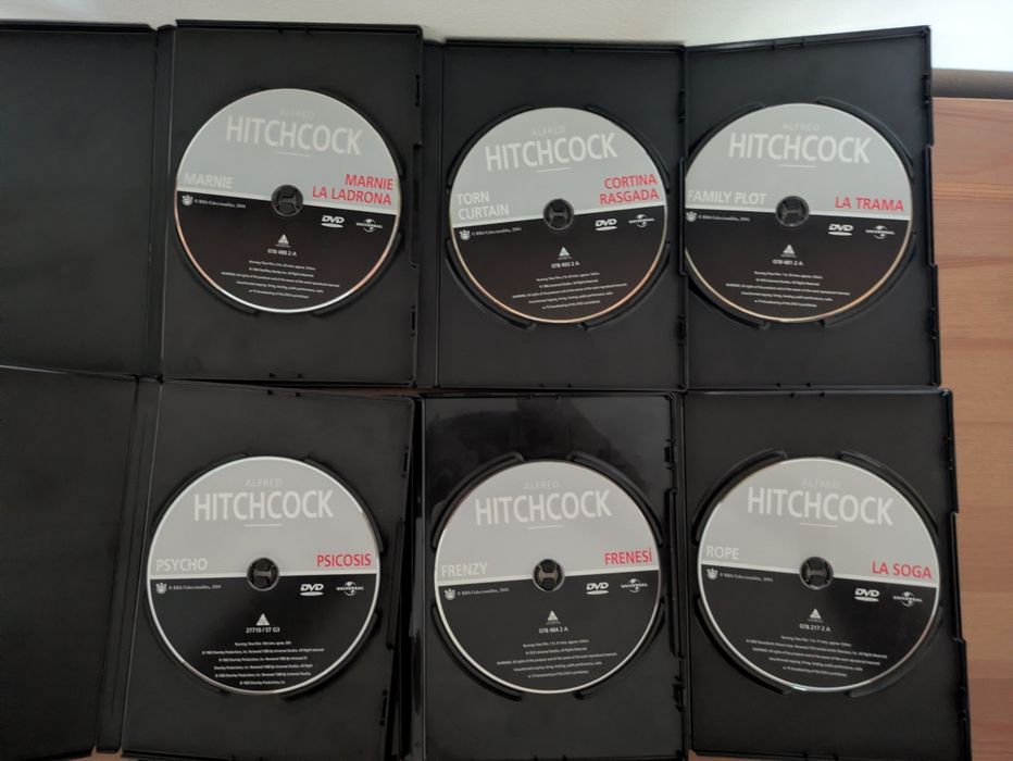 DVD Coleção Alfred Hitchcock RBA (8U)