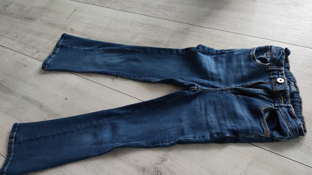 Spodnie jeansowe dziewczęce granatowe smyk bootcut, dostępne 2 sztuki