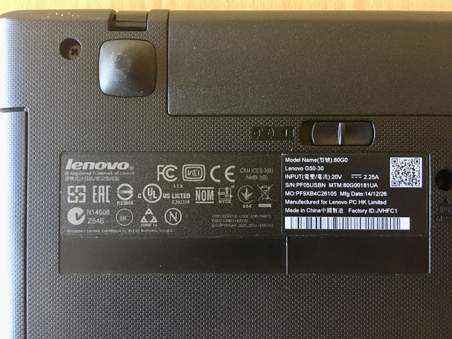 Ноутбук Lenovo IdeaPad G50-30 (80G00181UA)