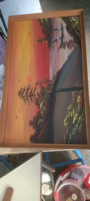 Quadro pintado á mão