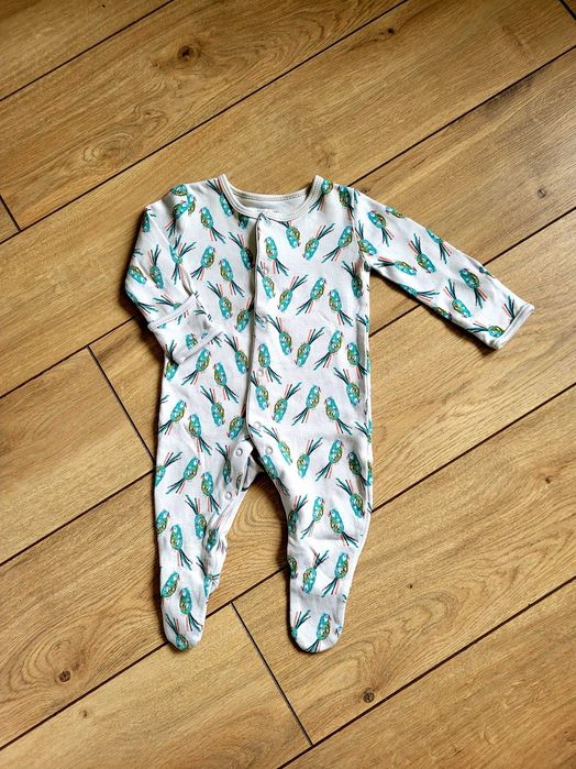 Pajace 2szt niemowlęce 62 0-3 noworodek piżama śpiochy 2pak unisex