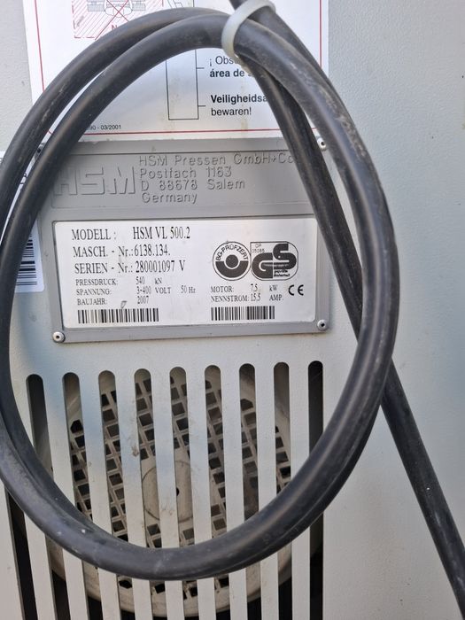 Prasa do makulatury  folii belownica  155vl HSM 155. 2vl  hsm 500.2