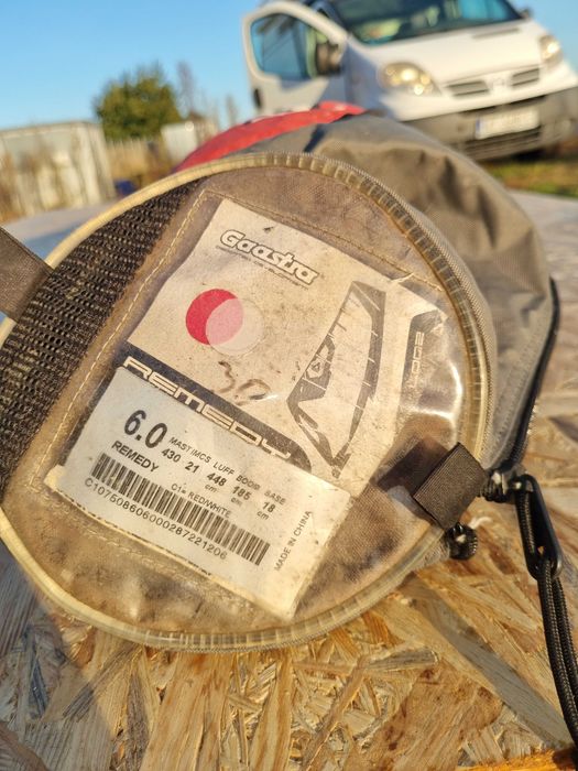 Żagiel windsurfing 6,0 m2 Gaastra Matrix + Maszt Triboard SDM 430 IMCS21 CC45%