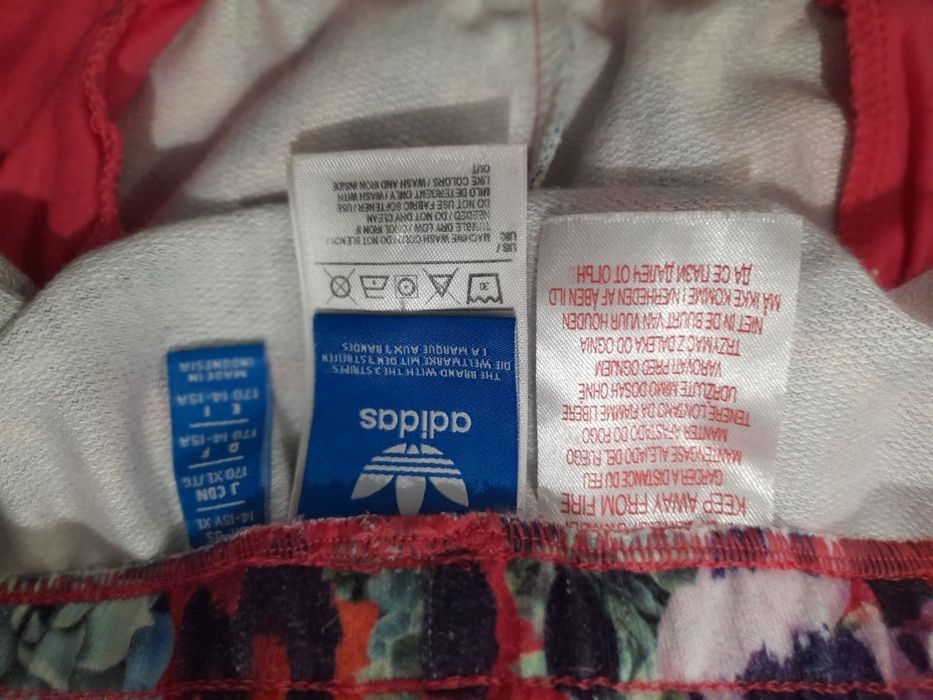 Оригинальные спортивные брюки Adidas с цветочным принтом, S