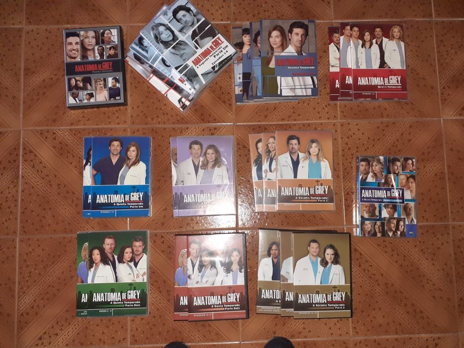 Dvds Anatomia de Grey 1 à 8temporada completo