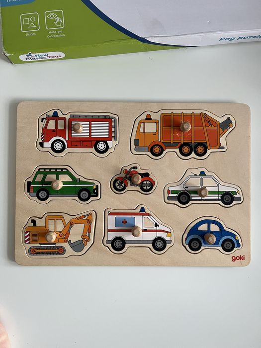 Дерев'яний сортер-вкладиш Транспорт від Goki