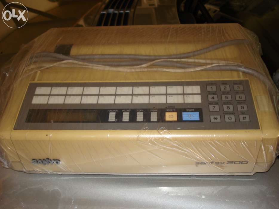 Fax sanyo a trabalhar a 100%