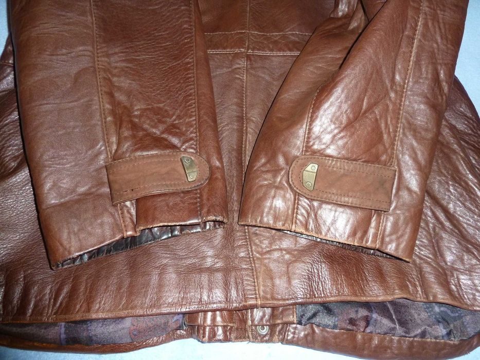 Parka usada em pele castanha 54 - SALDO