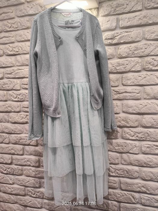 Sukienka i sweterek Coccodrillo r. 140
