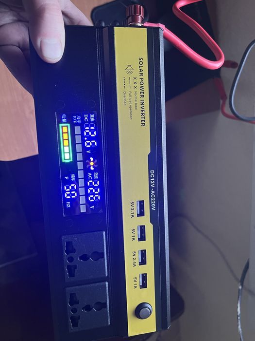 инвертор 12/24 вольт -220в 6000w