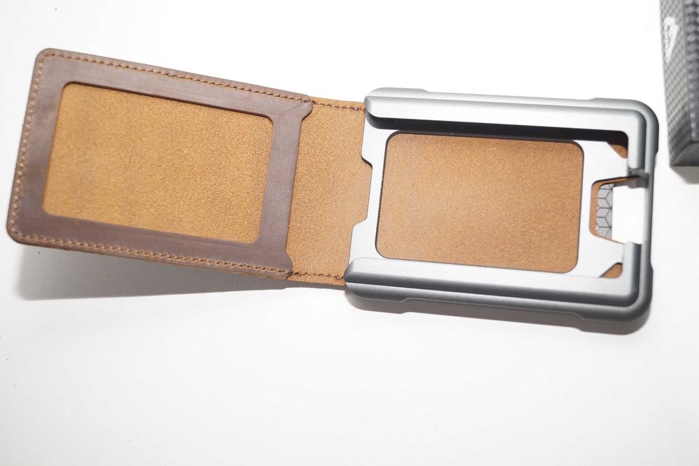 939 Portfel biznesowe męski na karty skórzany RFID MURADIN EDC Wallet